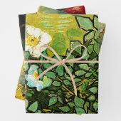 Rozen van drie verschillende beroemde kunstenaars  inpakpapier vel (In situ)