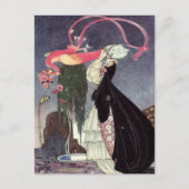 Rozen van een pacock briefkaart (Voorkant)