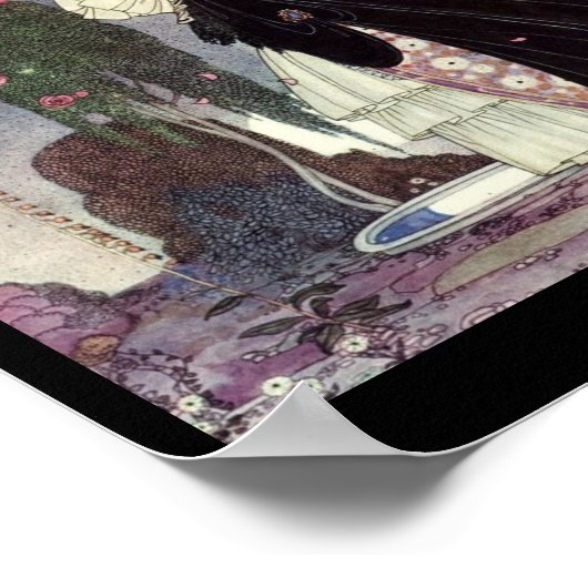 Rozen van een pacock poster (Hoek)