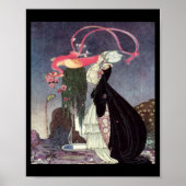 Rozen van een pacock poster (Voorkant)