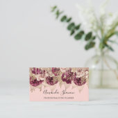 Rozen van Event Planner Flowers Drivers QRCODE-Log Visitekaartje (Staand voorkant)
