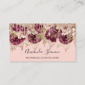 Rozen van Event Planner Flowers Drivers QRCODE-Log Visitekaartje (Voorkant)