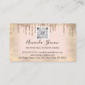 Rozen van Event Wedding Planner Flowers Drivers QR Visitekaartje (Achterkant)