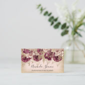 Rozen van Event Wedding Planner Flowers Drivers QR Visitekaartje (Staand voorkant)