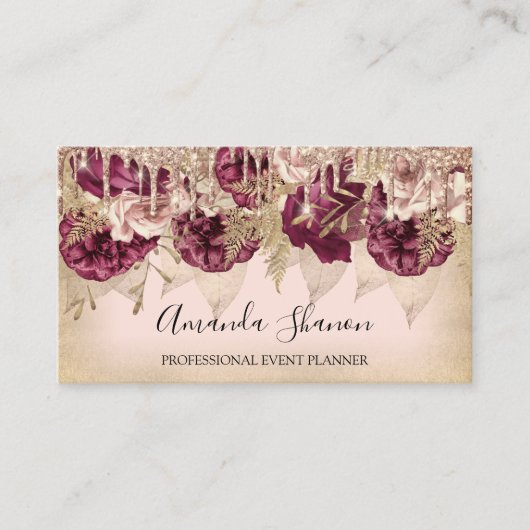 Rozen van Event Wedding Planner Flowers Drivers QR Visitekaartje (Voorkant)