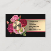 Rozen van Florence, visitekaartje van metallische  (Achterkant)