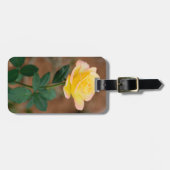 Rozen van gele rozenbloem bagagelabel (Voorkant horizontaal)