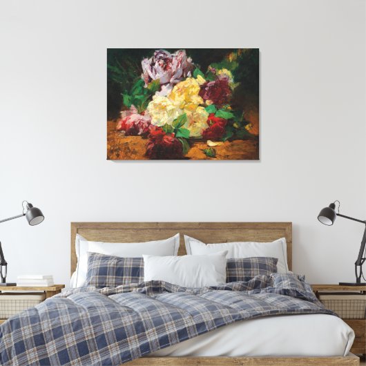  Rozen van Georges Jeannin Canvas Afdruk (Insitu (Slaapkamer))