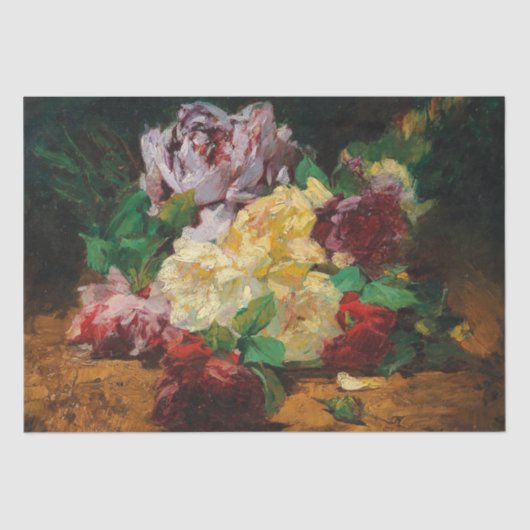 Rozen van Georges Jeannin Tissuepapier (Voorkant)