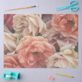 rozen van grote tuinen, zachte perziken tissuepapier (Craft)