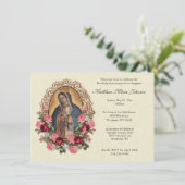 Rozen van Guadalupe Eerste communiqué Kaart (Staand voorkant)