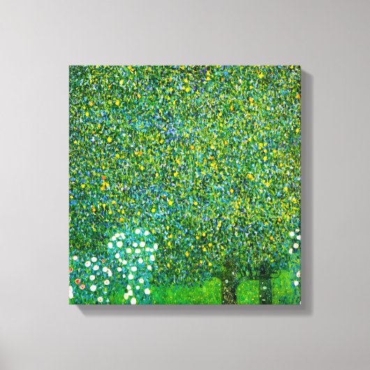 Rozen van Gustav Klimt onder de perenboom Canvas Afdruk (Voorkant)