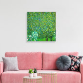 Rozen van Gustav Klimt onder de perenboom Canvas Afdruk (Insitu (Woonkamer))