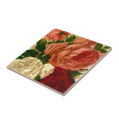  Rozen van Heirloom Antiek Oud Blush Roos Tile Tegeltje (Zijkant)