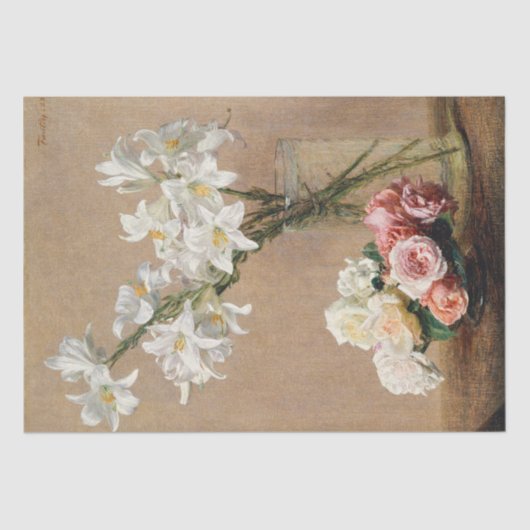 Rozen van Henri Fantin-Latour Tissuepapier (Voorkant)
