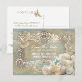 Rozen van het Collectie van de uitnodiging tot het (Voorkant / Achterkant)