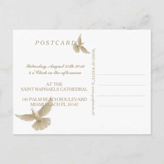 Rozen van het Collectie van de uitnodiging tot het (Achterkant)