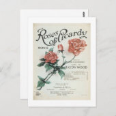 Rozen van het Hoesje Picardy  Songbook Briefkaart (Voorkant / Achterkant)