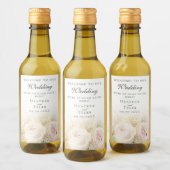 Rozen van het huwelijk Mini Wine Bottle Labels Wijn Etiket (Flessen)