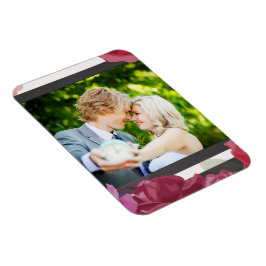 Rozen van het Jubileum van het huwelijk, Stripes,  Magneet