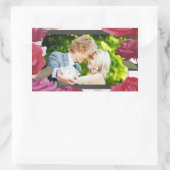 Rozen van het Jubileum van het huwelijk, Stripes,  Rechthoekige Sticker (Tas)