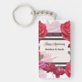 Rozen van het Jubileum van het huwelijk, Stripes,  Sleutelhanger