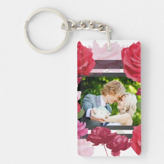 Rozen van het Jubileum van het huwelijk, Stripes,  Sleutelhanger (Voorkant)