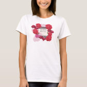 Rozen van het Jubileum van het huwelijk, Stripes,  T-shirt (Voorkant)