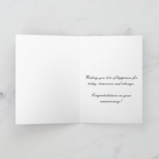 Rozen van het Jubileum van het huwelijk volledig a Kaart (Binnen)