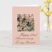 Rozen van het Jubileum van het huwelijk volledig a Kaart (Gele Bloem)