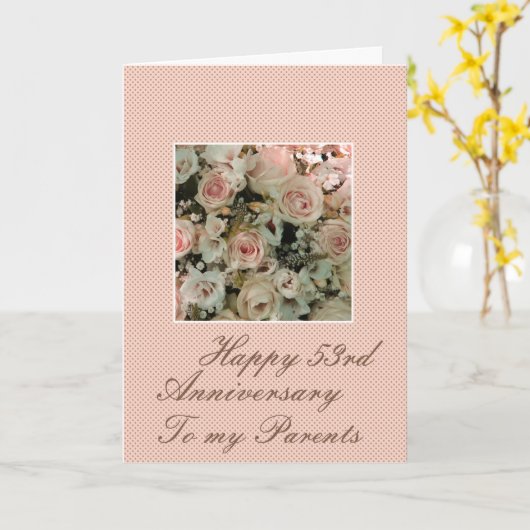 Rozen van het Jubileum van het huwelijk volledig a Kaart (Gele Bloem)