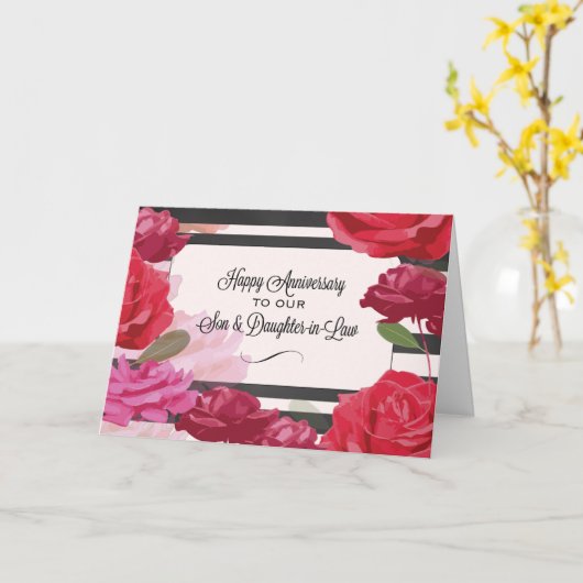 Rozen van het Jubileum van het Zoon- en Daughter-i Kaart (Gele Bloem)