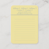 Rozen van het voorjaar - Visitekaartje (Achterkant)