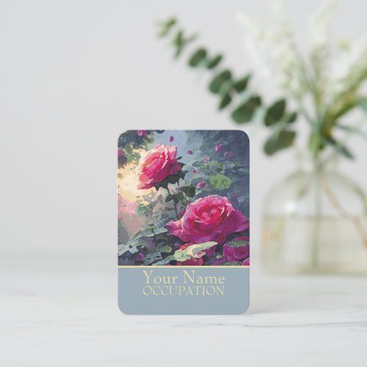 Rozen van het voorjaar - Visitekaartje (Staand voorkant)