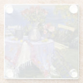 Rozen van het Zee Glazen Onderzetter (Achterkant)