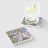 Rozen van het Zee Stenen Onderzetter (Zijkant)