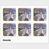 Rozen van het Zee Vierkante Sticker (Vel)