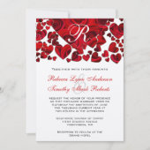 Rozen van het Zwarte en Rode Hart Weddenschap Kaart (Voorkant)