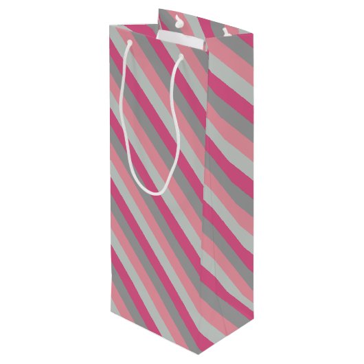 Rozen van houtskool wijn cadeautas (Achterkant Gekanteld)