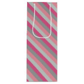 Rozen van houtskool wijn cadeautas (Voorkant)