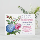 Rozen van Hydrangea Kaart (Staand voorkant)