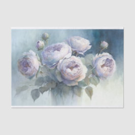 Rozen van kool in Vase-decoupage Paper Tissuepapier