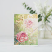 Rozen van kunsthaarten voor elysium briefkaart (Staand voorkant)