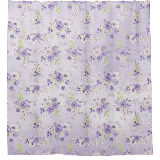 Rozen van Lavender Countryside Douchegordijn (Voorkant)