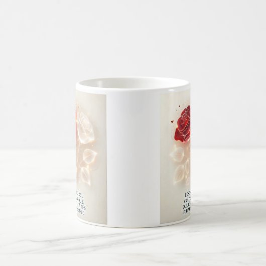 Rozen van licht en liefde koffiemok (Center)