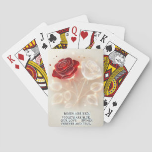 Rozen van licht en liefde" pokerkaarten