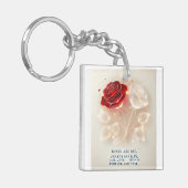 Rozen van licht en liefde sleutelhanger (Voorkant Links)