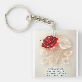 Rozen van licht en liefde sleutelhanger