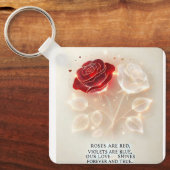 Rozen van licht en liefde sleutelhanger (Voorkant)