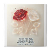 Rozen van licht en liefde tegeltje (Voorkant)